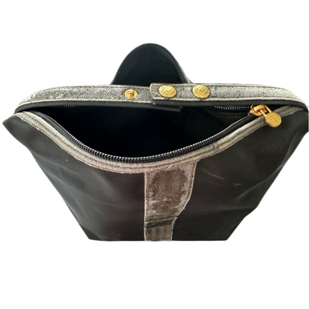 Fendi Zucca Vintage Pouch Bag Purse
